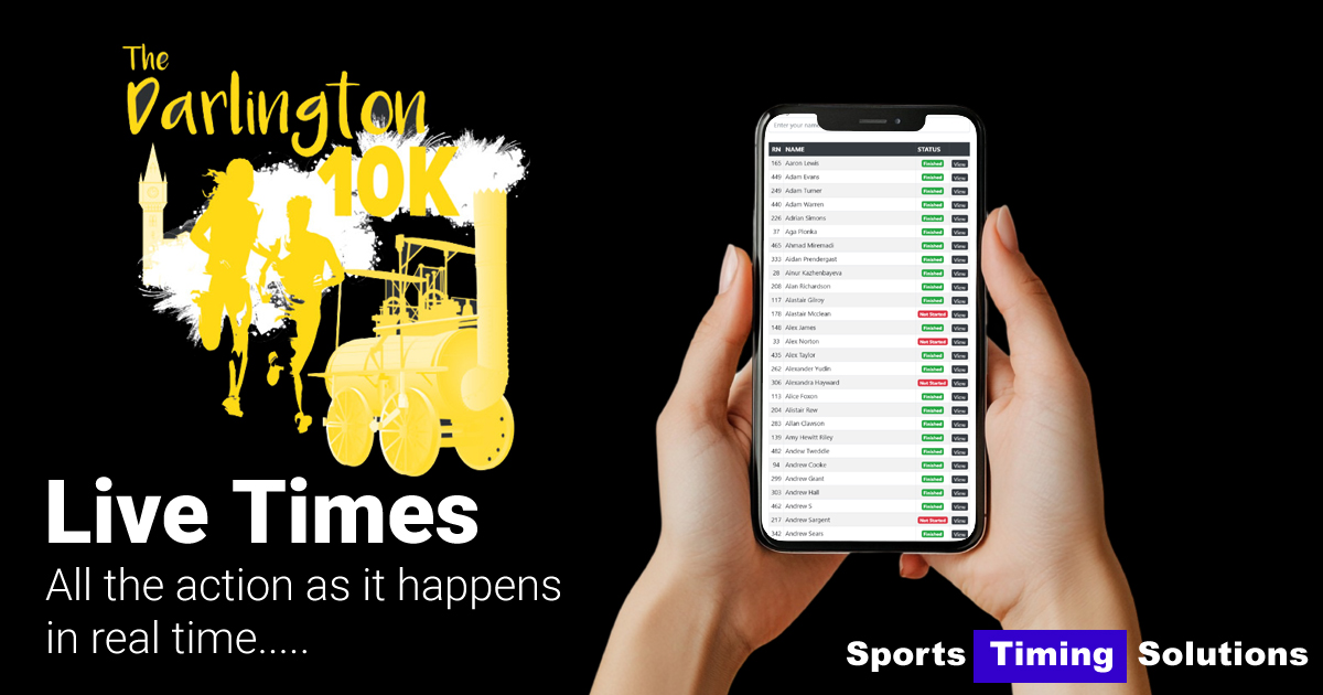 Darlington Running Events Live Results