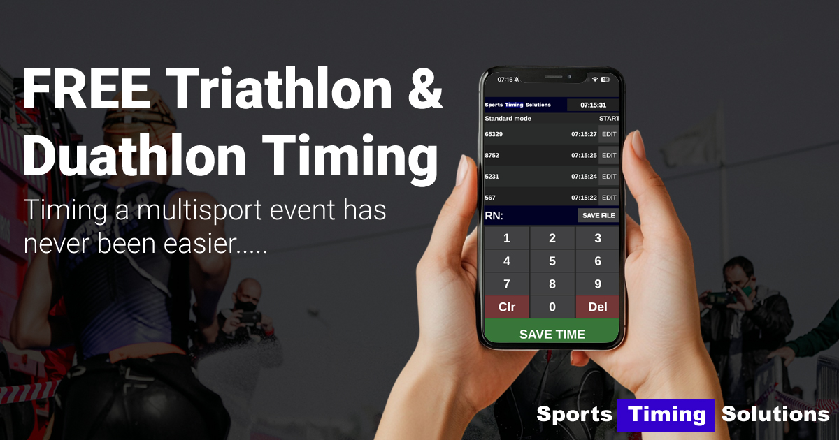 Free Triathlon & Duathlon Race Timing System | Live Results & Easy Setup